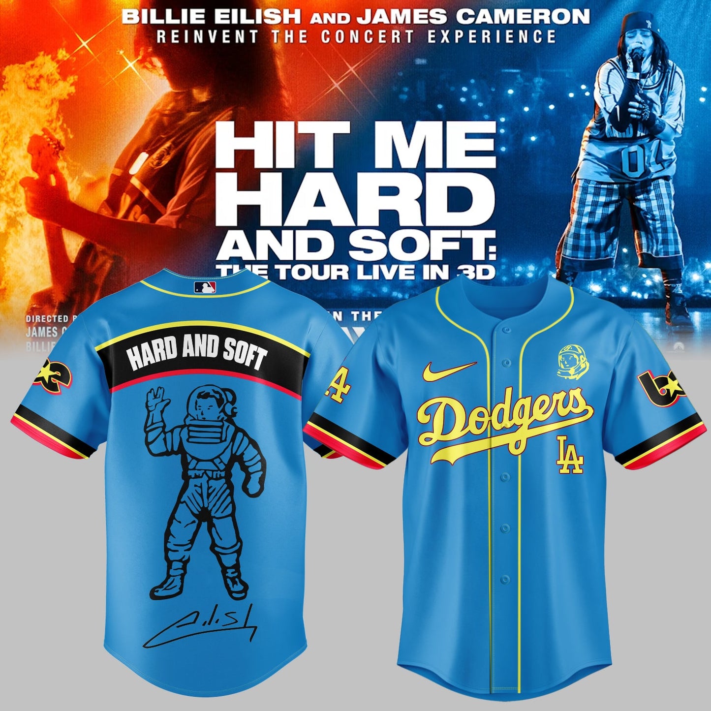 .Baseball x Billie Eilish HIT ME HARD AND SOFT: THE TOUR Jersey 4