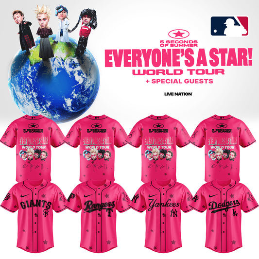 .Baseball US x 5SOS EVERYONE’S A STAR! World Tour Jersey