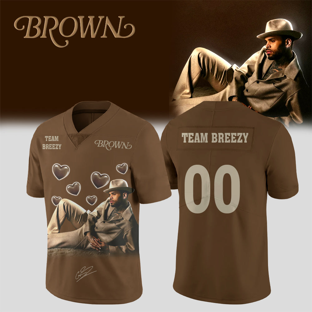 _.CHRIS BROWN’S BROWN ALBUM Jersey (Custom Number)