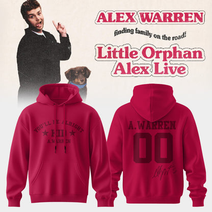 ,.Alex Warren’s “Little Orphan Alex” Tour Hoodie