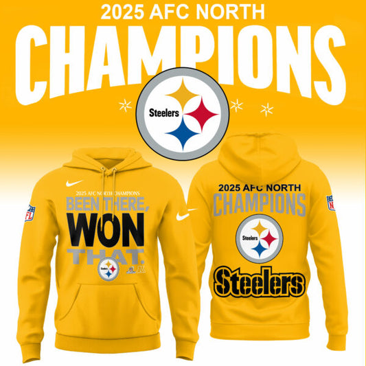 Pittsburgh Steelers 2025 AFC North Division Champions Limited Edition Hoodie