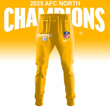 Pittsburgh Steelers 2025 AFC North Division Champions Limited Edition Hoodie