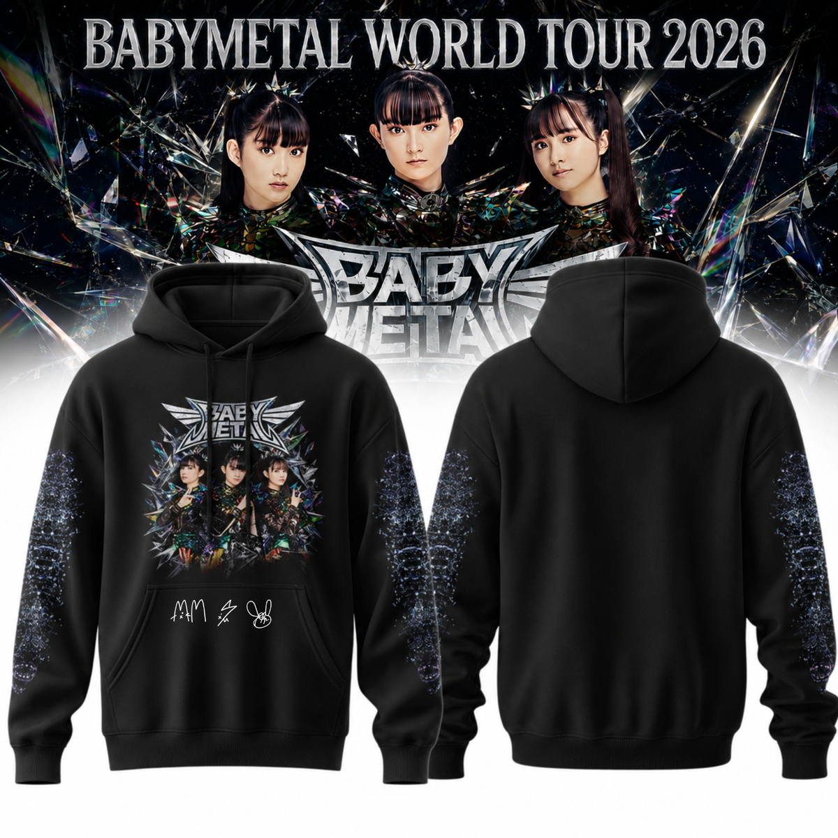 BABYMETAL “WORLD TOUR 2026” Signature Limited Edition – Hoodie