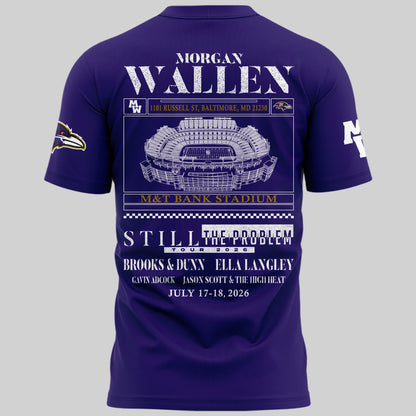 Exclusive Version Baltimore Ravens x Morgan Wallen Tshirt 2026