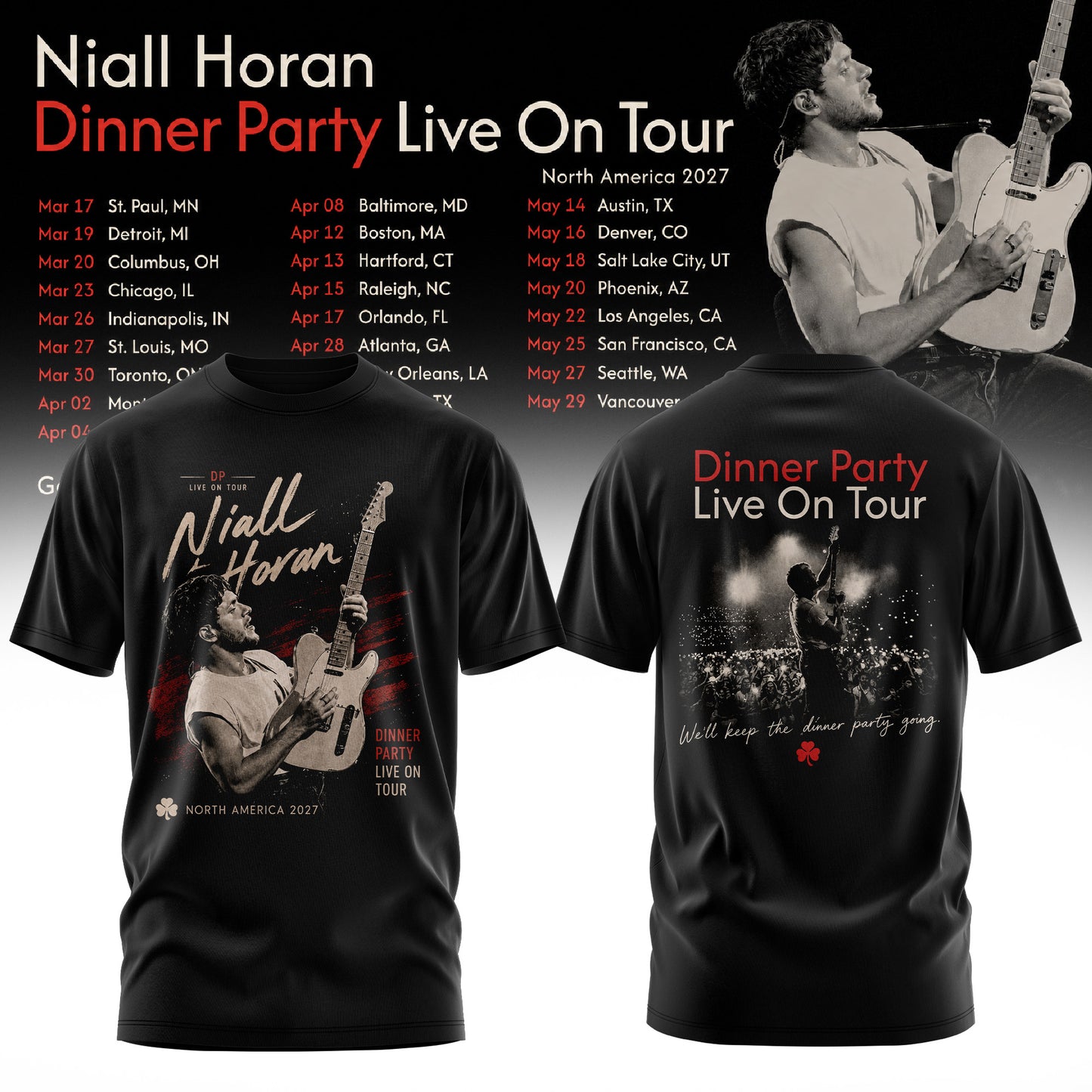 NIALL HORAN – DINNER PARTY LIVE ON TOUR TEE