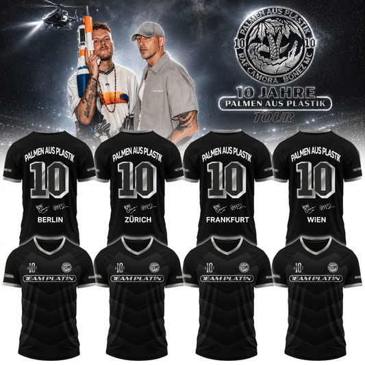 __,RAF Camora & Bonez MC “10 Jahre Palmen aus Plastik Tour”. Limited Edition Signature Jersey – Custom Location