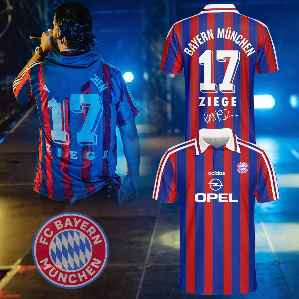 ,Bonez MC FC Bayern Munich Ziege Jersey