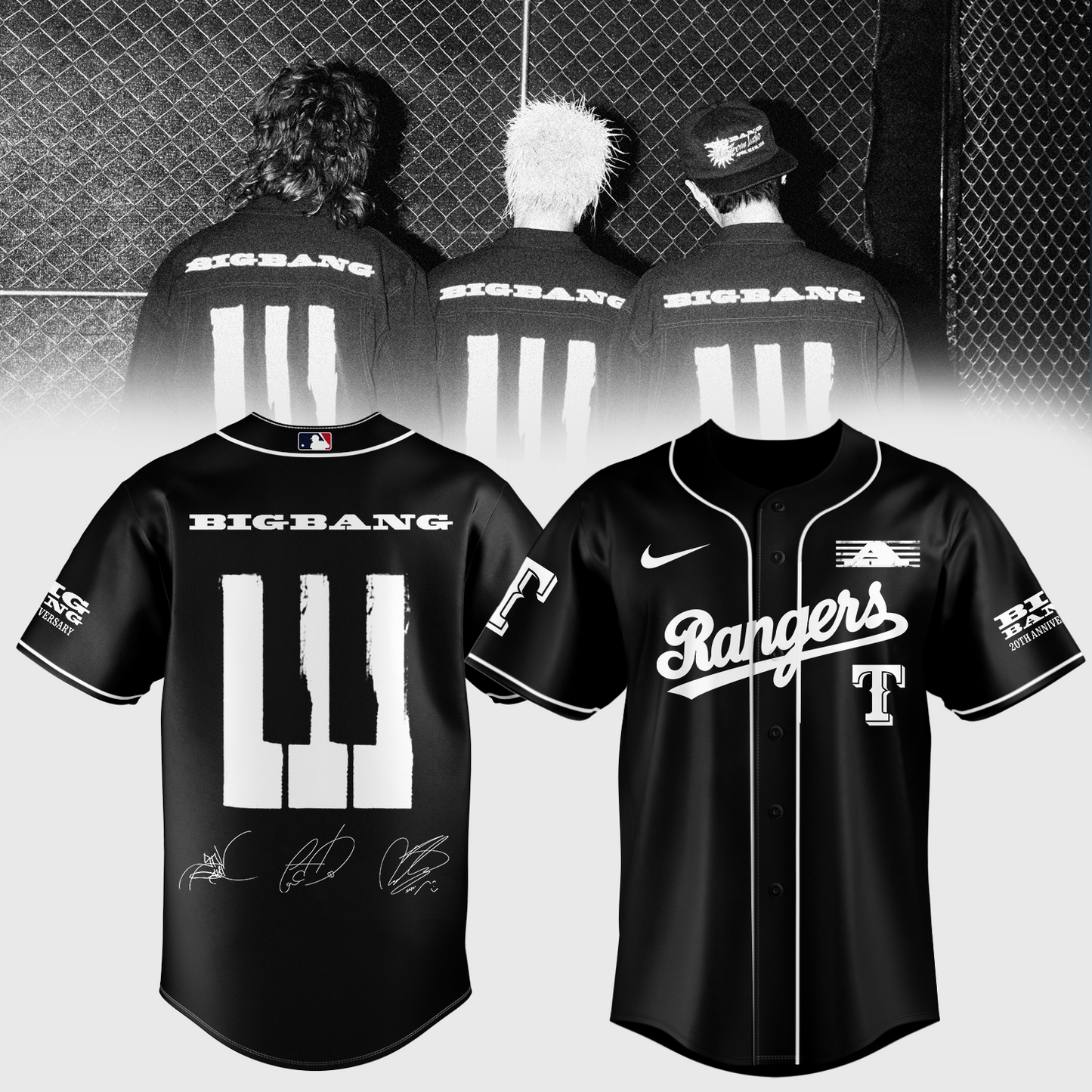 .Big Bang x Baseball Fullteam Jersey