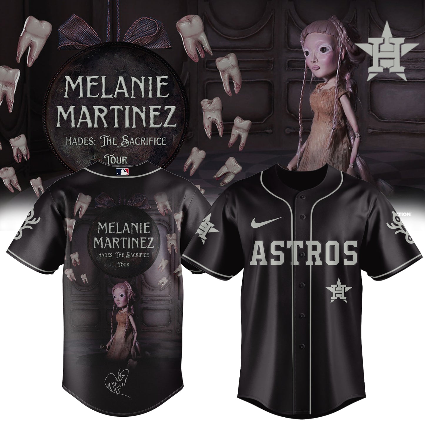 ,,Baseball X Melanie Martinez ”HADES: THE SACRIFICE TOUR 2026” Limited Edition Signature – Jersey 1