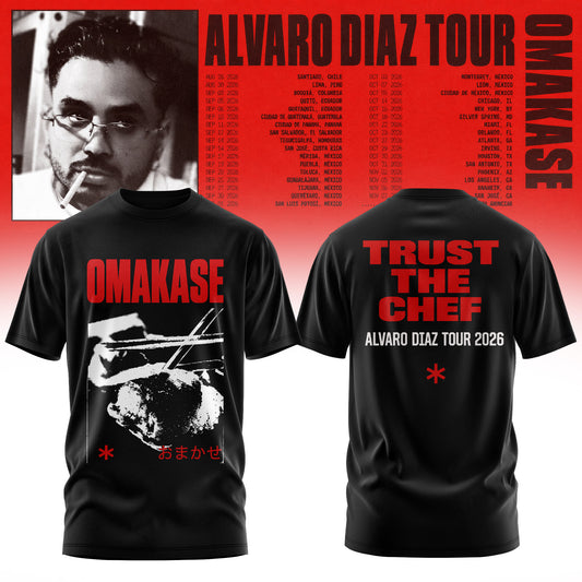 Álvaro Díaz Omakase 2026 Tour Merch Tee