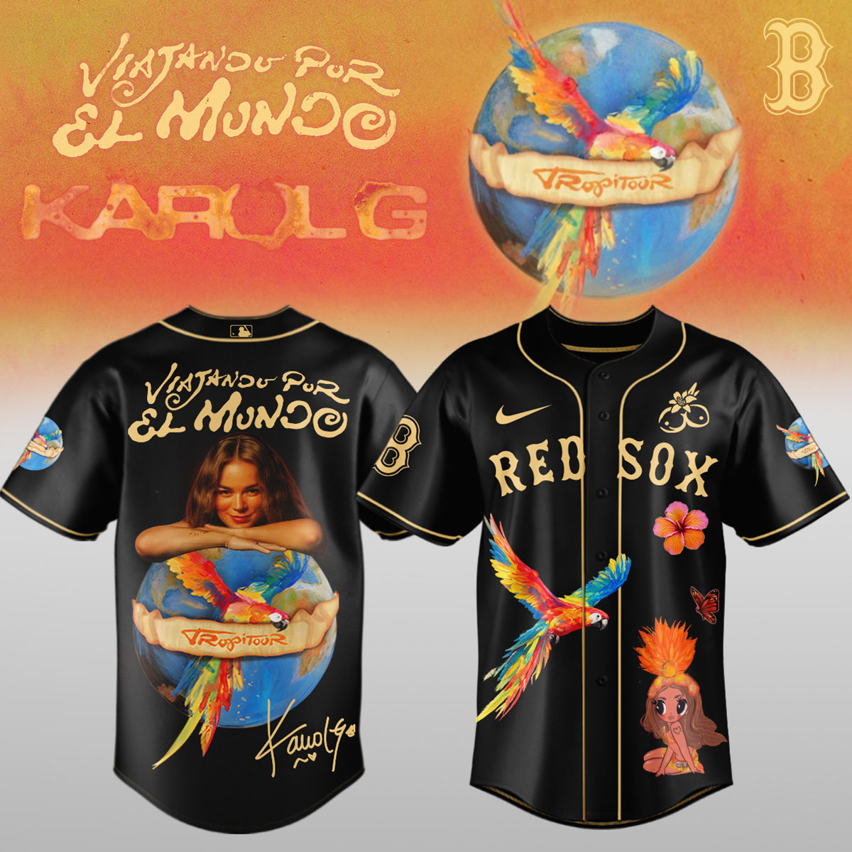 Karol G x Baseball – Nos Vamos de Tour JERSEY(All Team )