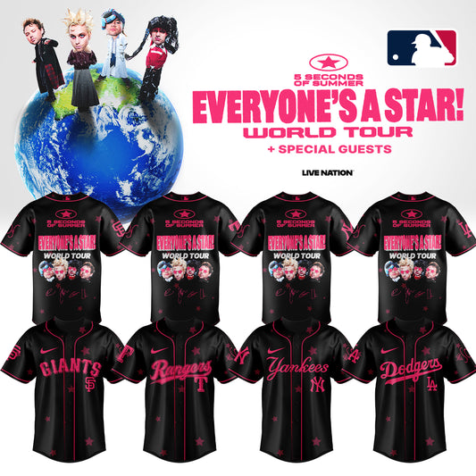 .Baseball US x 5SOS EVERYONE’S A STAR! World Tour Jersey