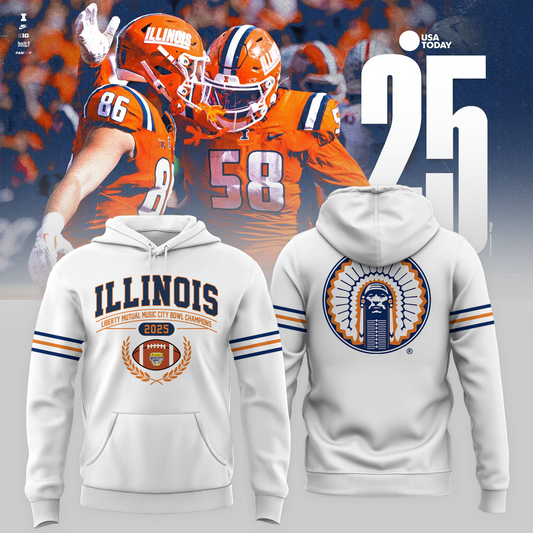 ILLINOIS – LIBERTY MUTUAL MUSIC CITY BOWL CHAMPIONS 2025 Hoodie