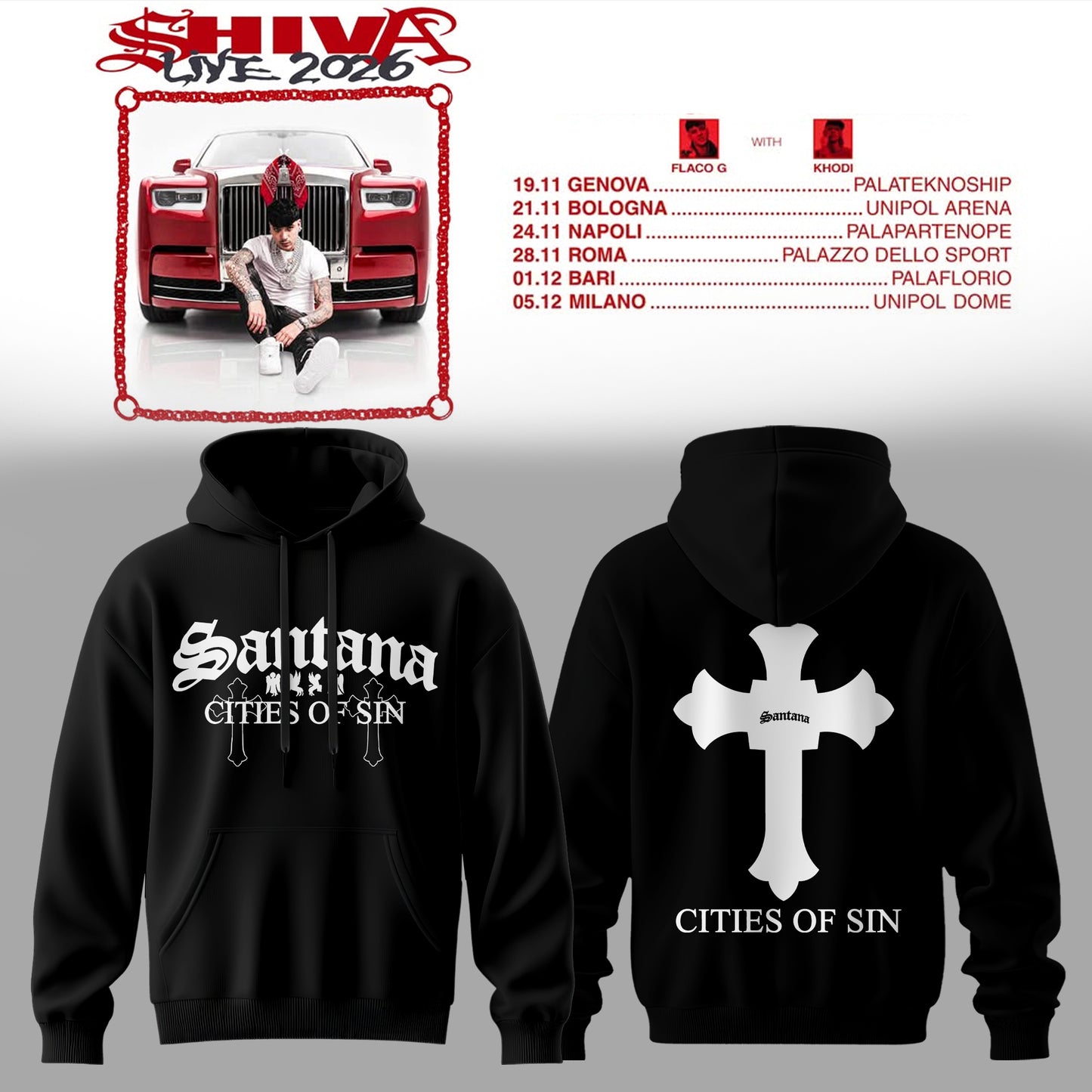 SHIVA Live Tour 2026 Hoodie