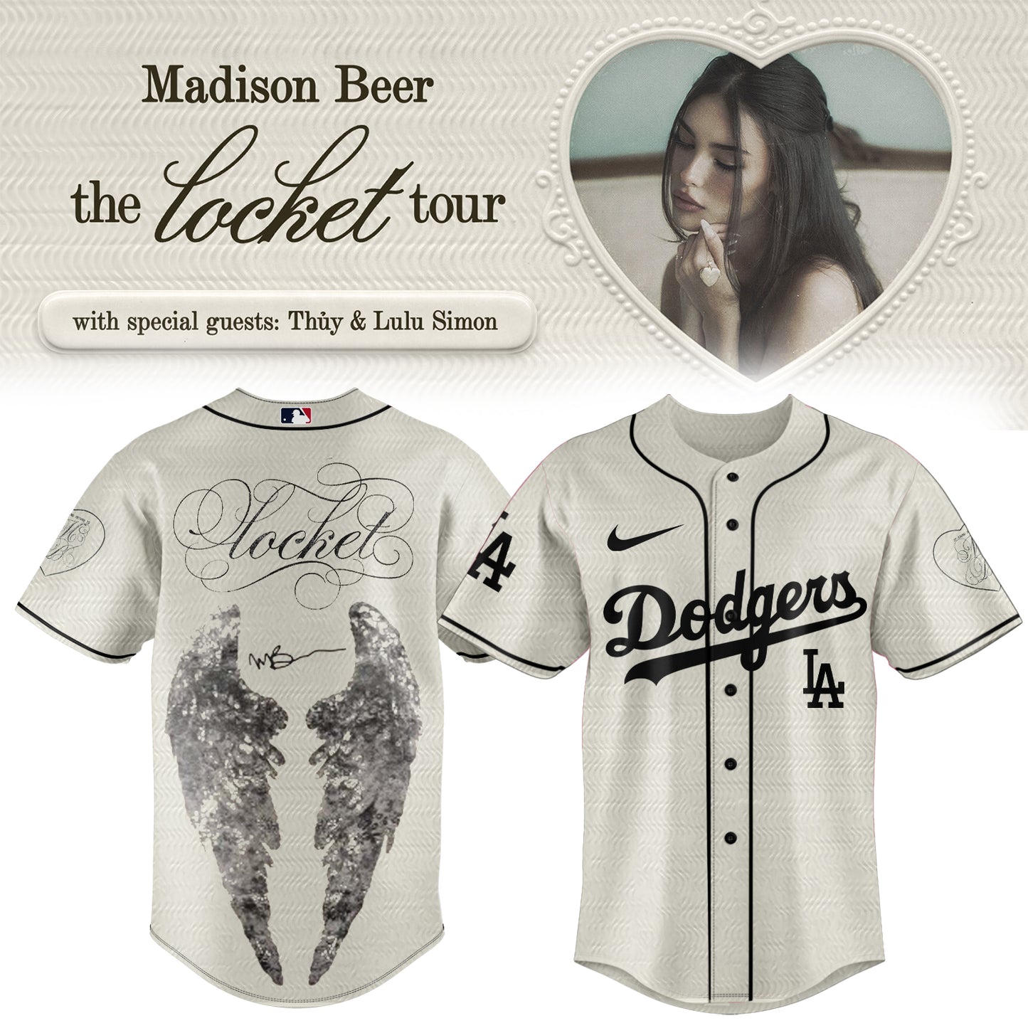 .Baseball US x Madison Beer The Locket Tour Jersey