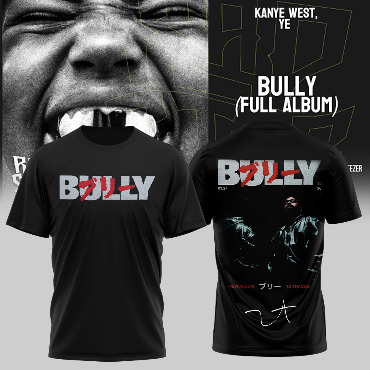 Ye 2026 tour TShirt
