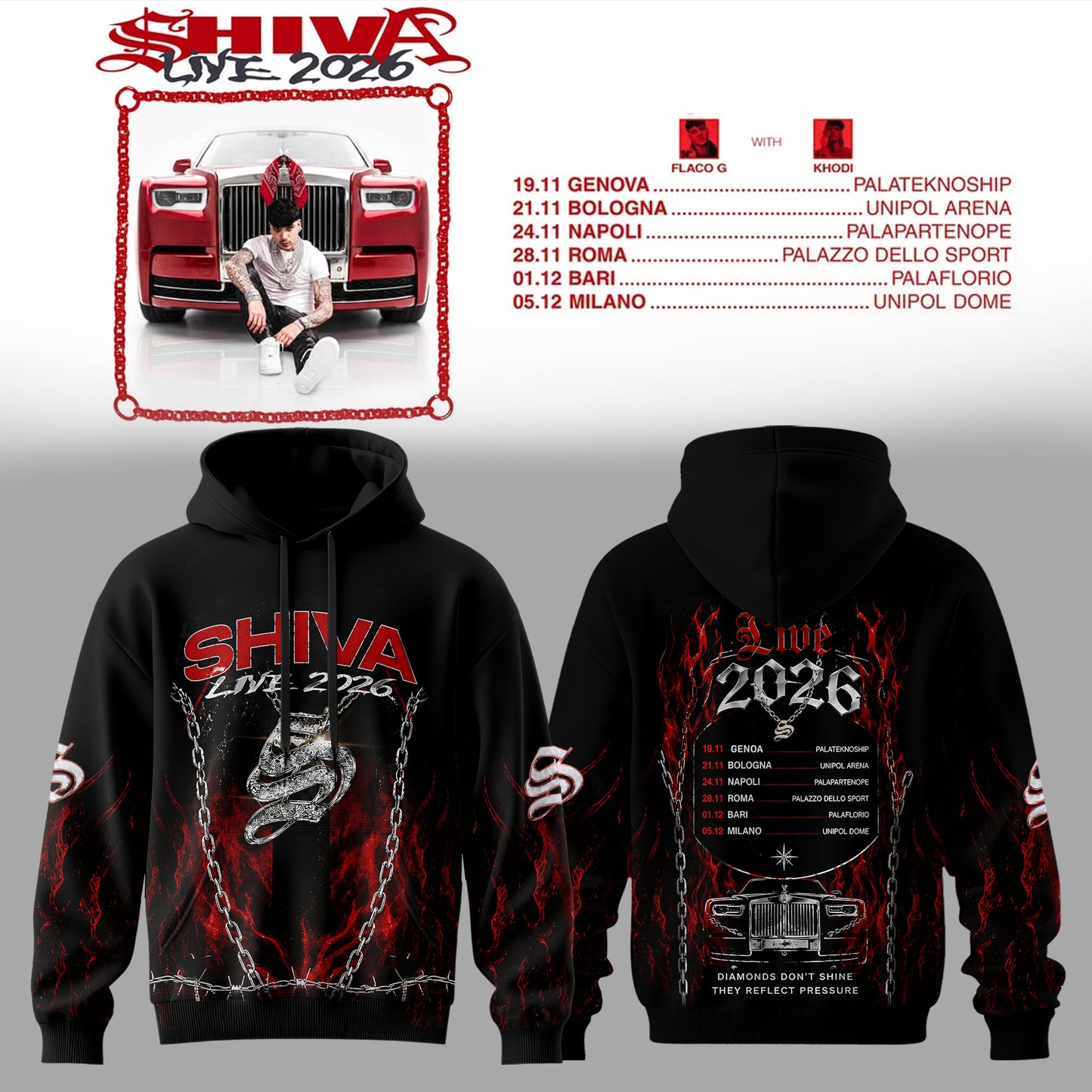 SHIVA Live Tour 2026 Hoodie