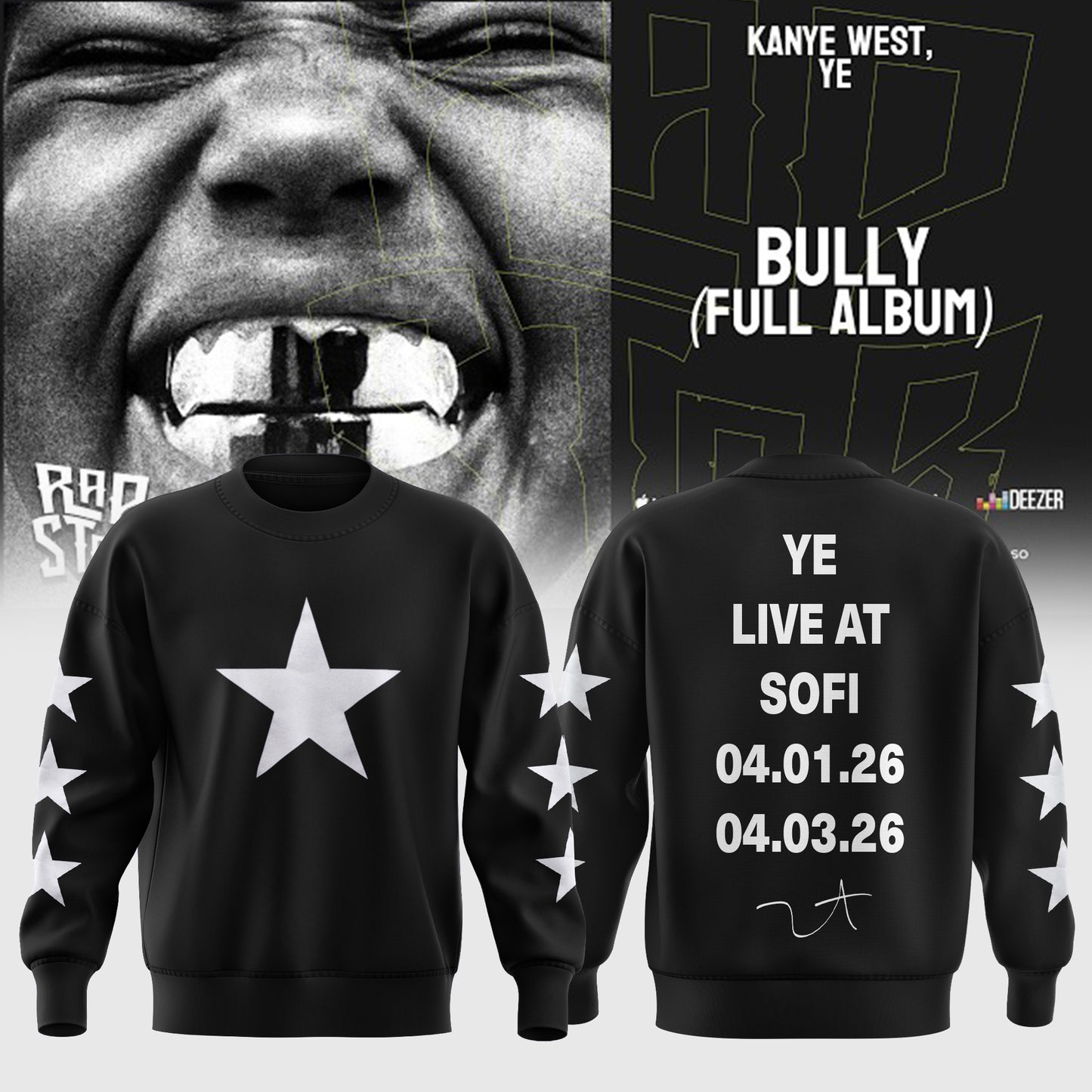 Ye 2026 tour Sweatshirt
