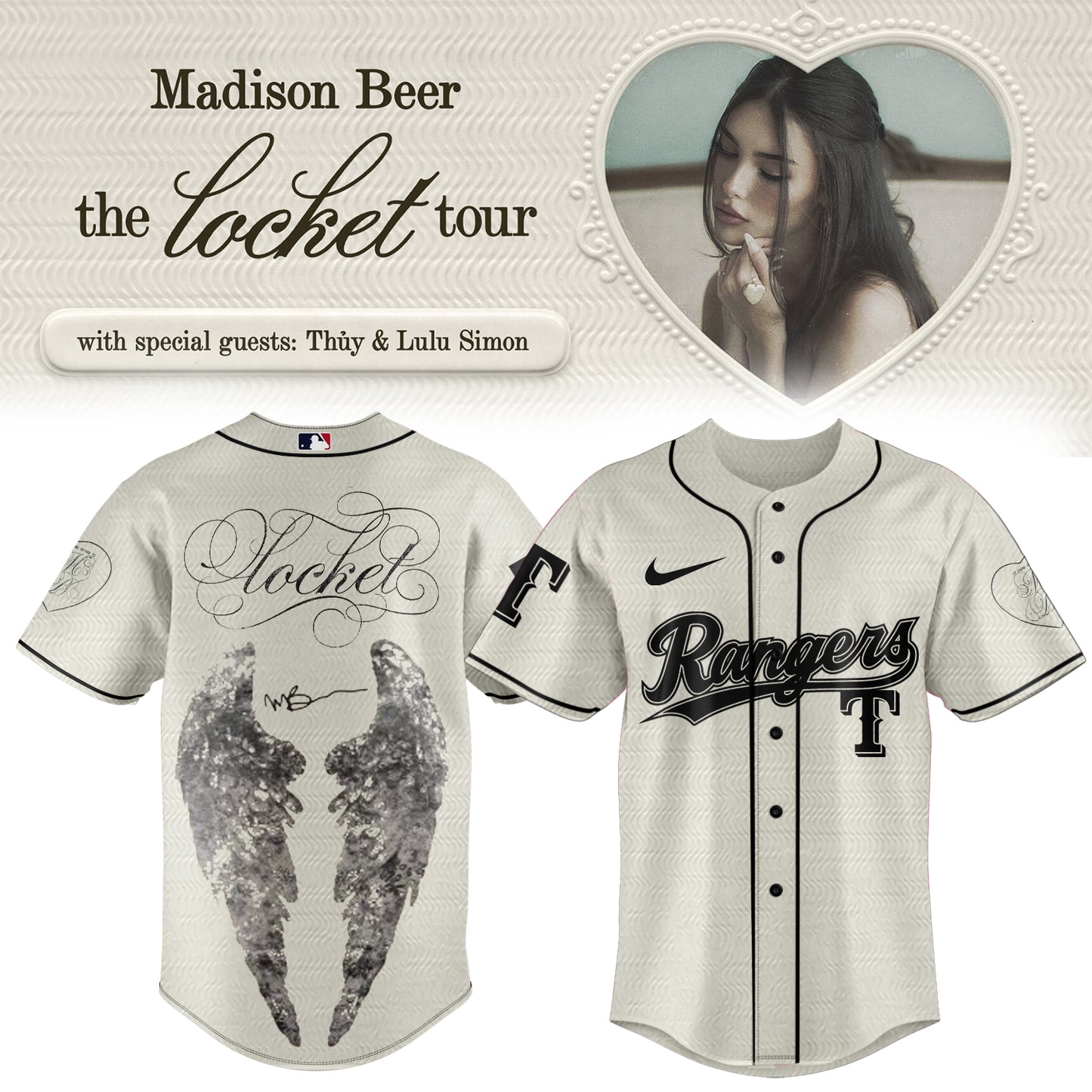 .Baseball US x Madison Beer The Locket Tour Jersey