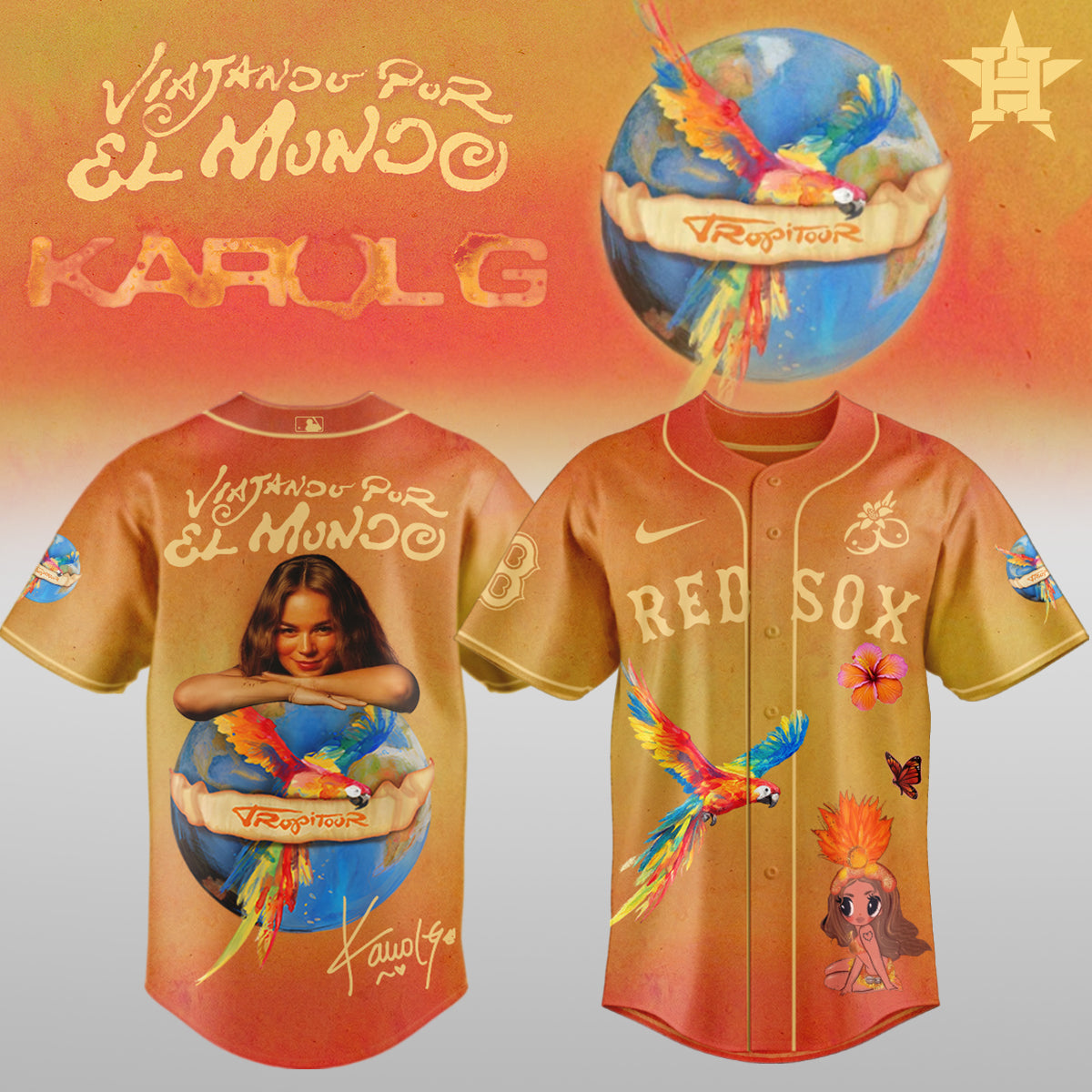 Karol G x Baseball – Nos Vamos de Tour JERSEY(All Team )