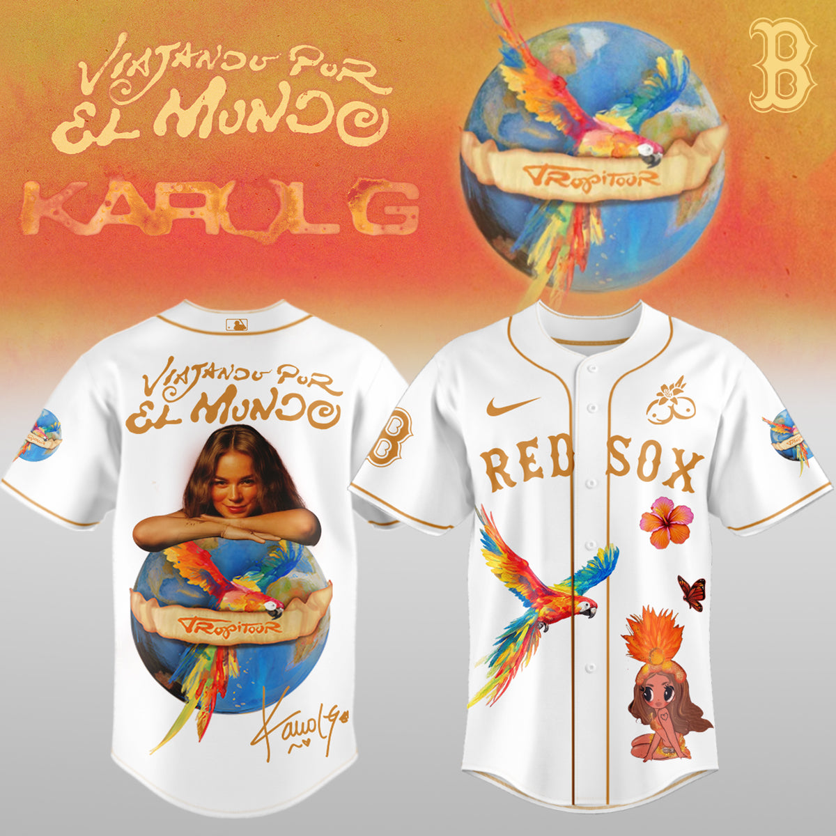 Karol G x Baseball– Nos Vamos de Tour JERSEY(All Team )