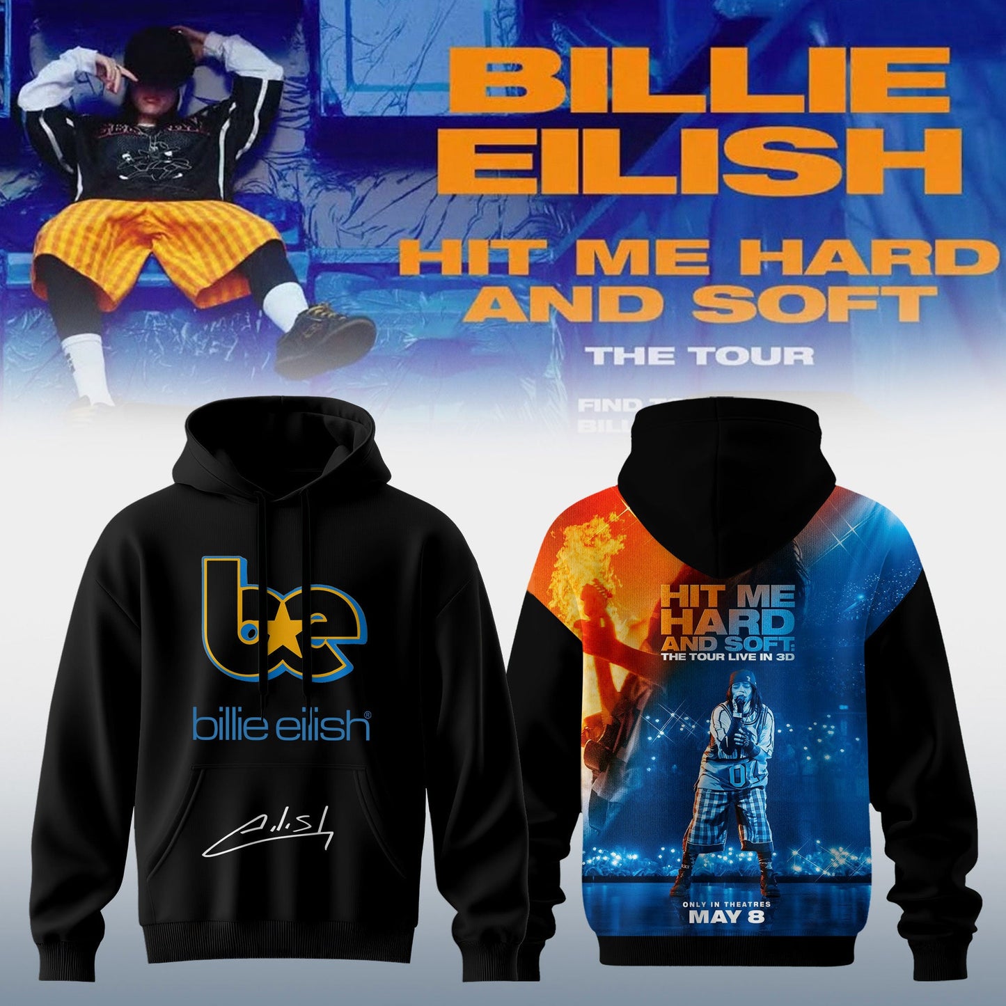 Billie Eilish Hit Me Hard and Soft: The Tour Hoodie