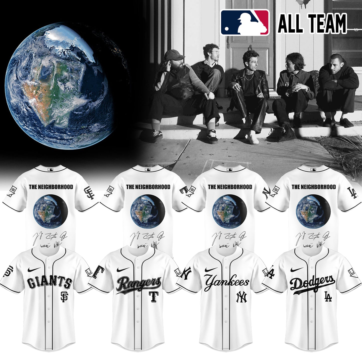 .BASEBALL ALL TEAMS x The Neighbourhood’s THE WOURLD TOUR signed Jersey