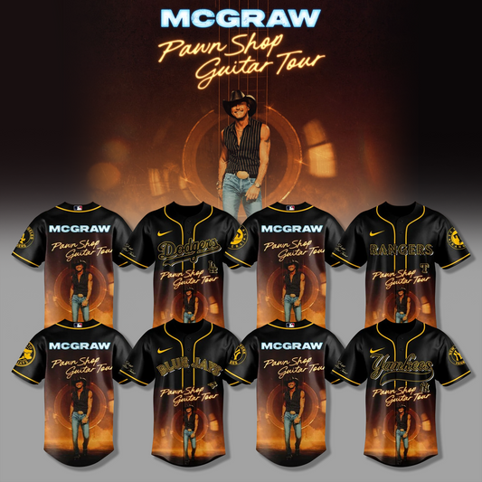 .Baseball x Tim McGraw awn Shop Guitar Tour 2026 Edition Jersey