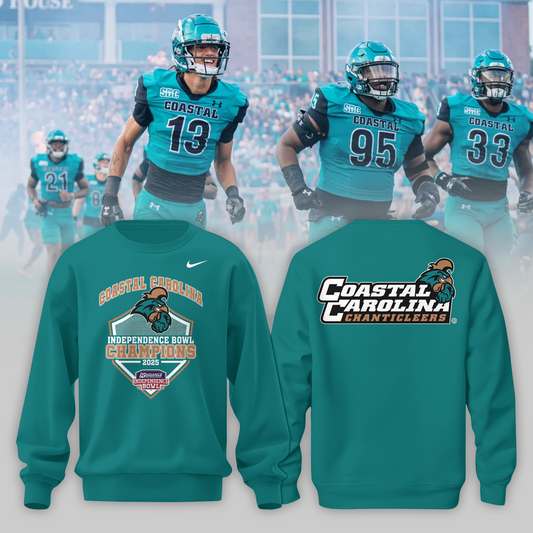 COASTAL CAROLINA – CHAMPIONS 2025  RADIANCE TECHNOLOGIES INDEPENDENCE BOWL Sweater