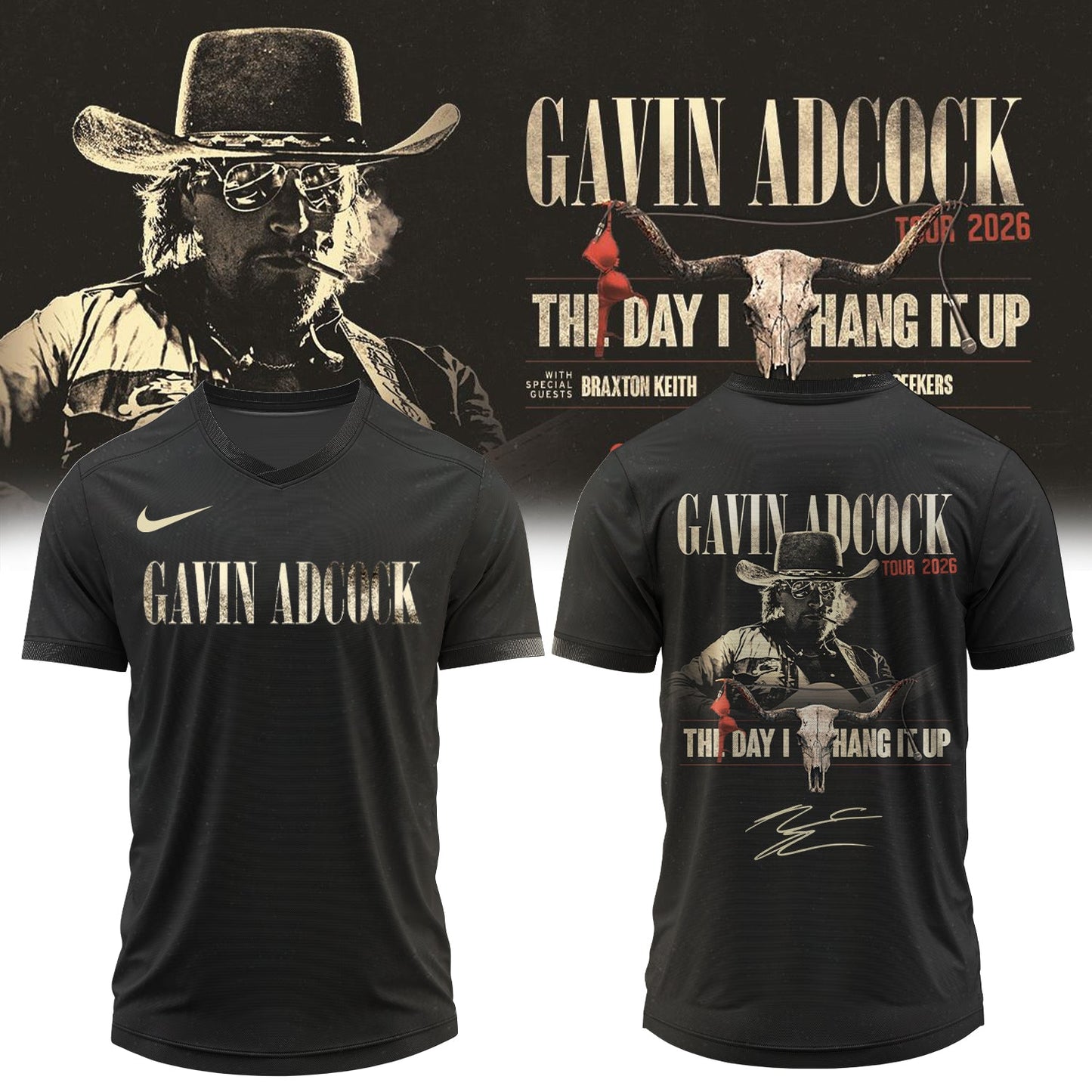 ,,.Gavin Adcock ”The Day I Hang It Up Tour 2026” Signature – Jersey