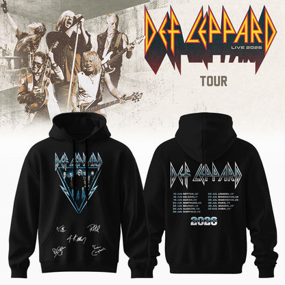 .Def Leppard Live 2026 Limited Edition Signature – Hoodie