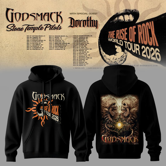 GODSMACK – THE RISE OF ROCK WORLD TOUR 2026 HOODIE