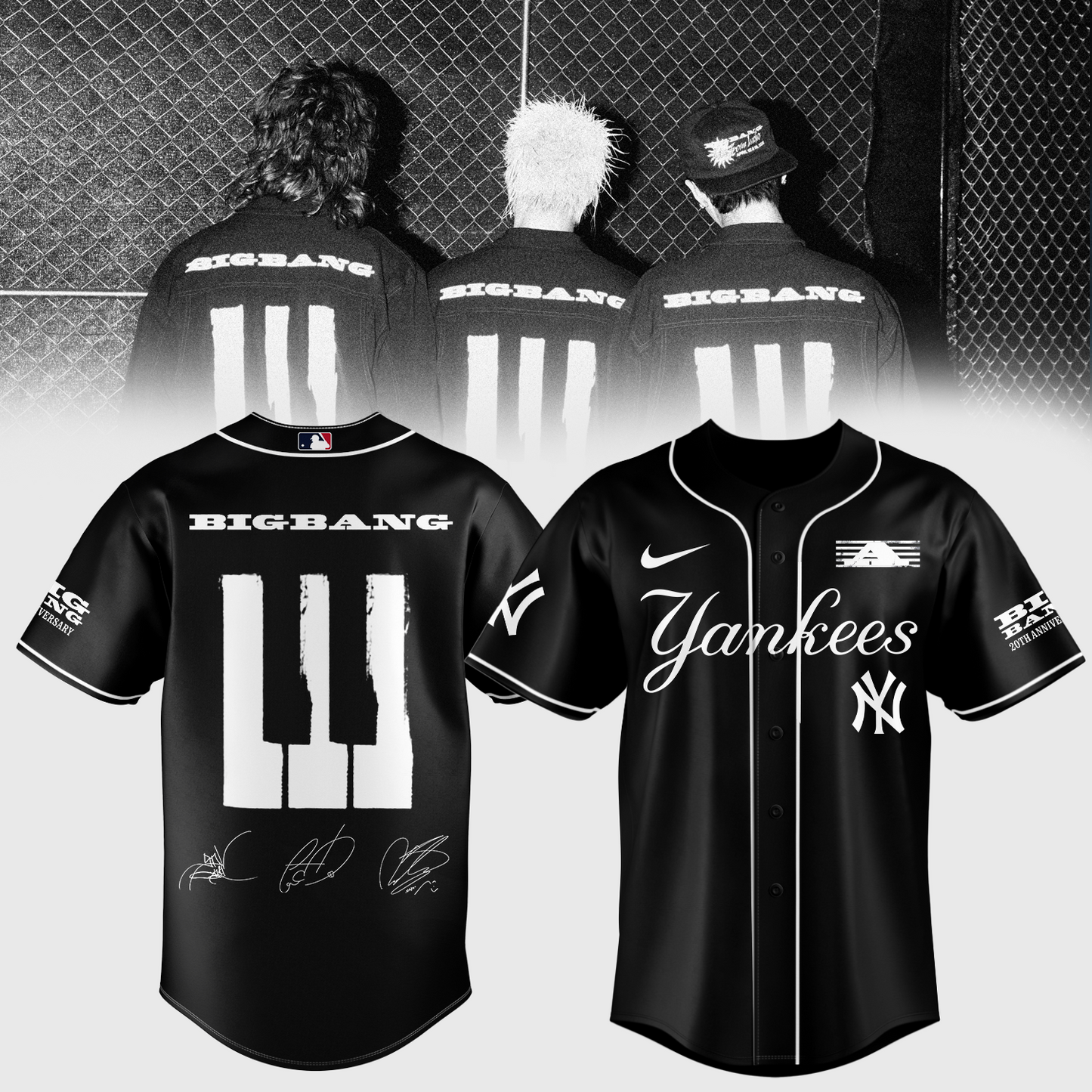 .Big Bang x Baseball Fullteam Jersey
