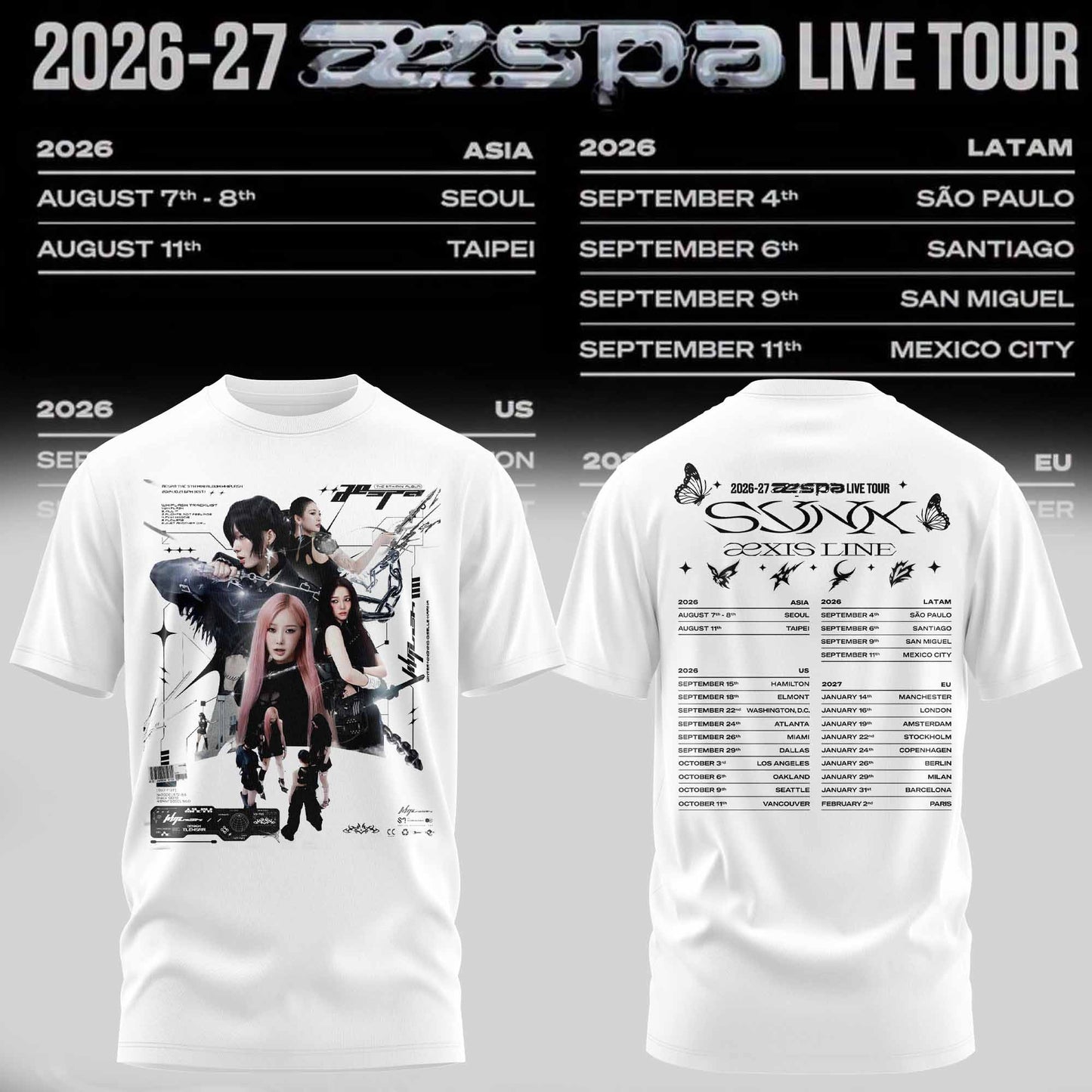 .aespa LIVE TOUR Tee (White)