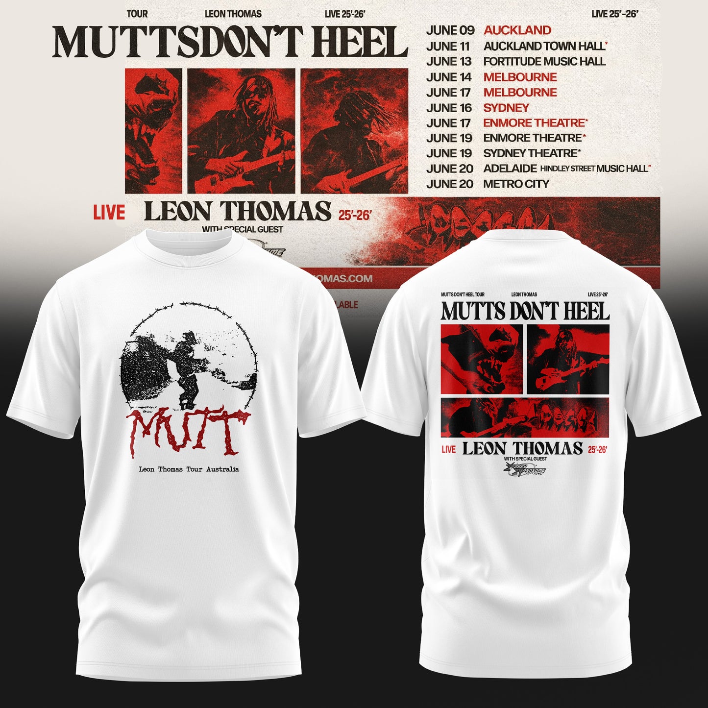 LEON THOMAS — MUTTS DON’T HEEL TOUR TEE