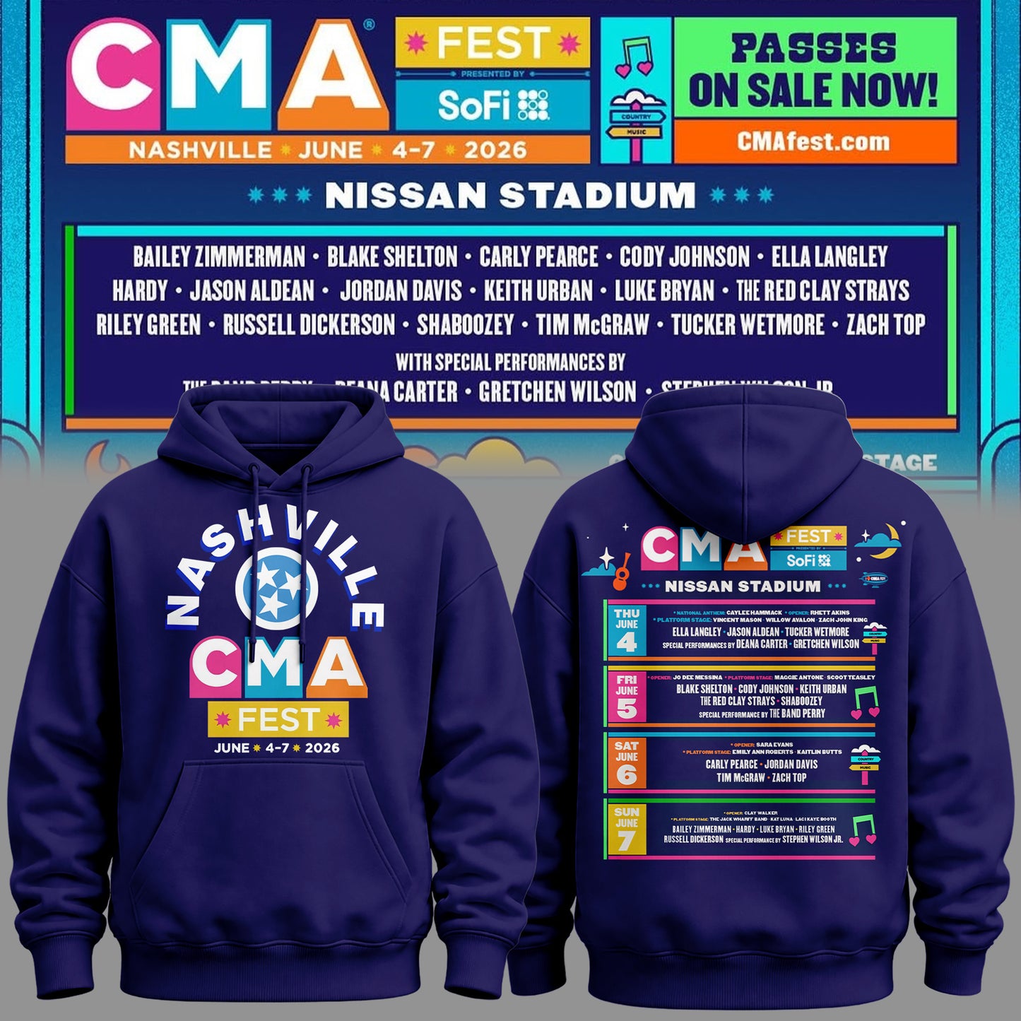 Limited Edition CMA FEST Hoodie 2026
