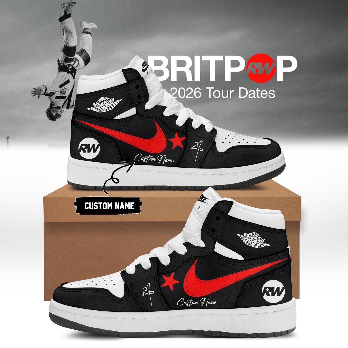 Robbie Williams BRITPOP World Tour Shoes