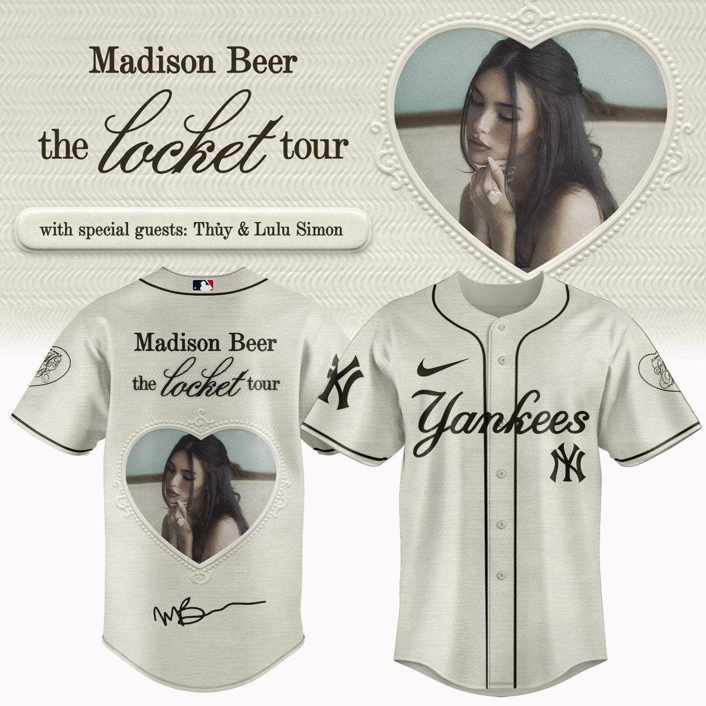 .Baseball US x Madison Beer The Locket Tour Jersey