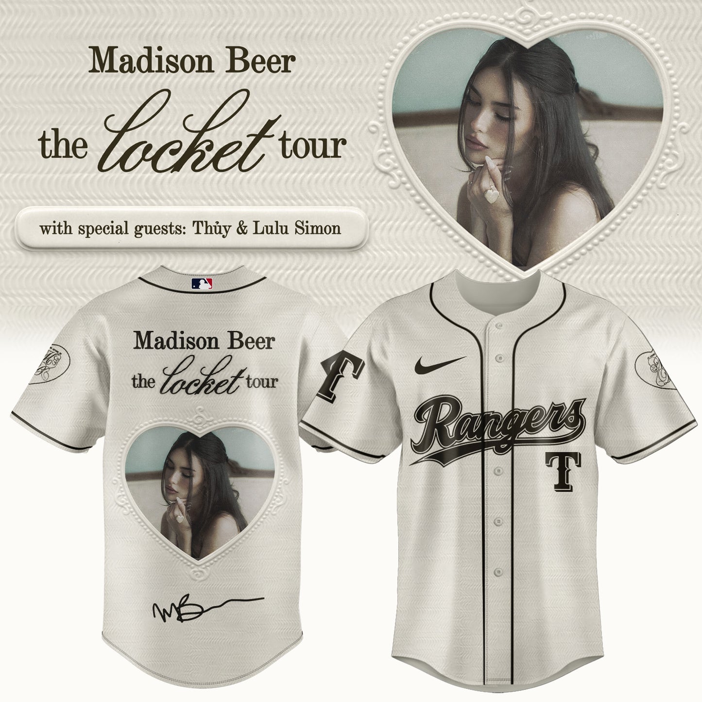 .Baseball US x Madison Beer The Locket Tour Jersey