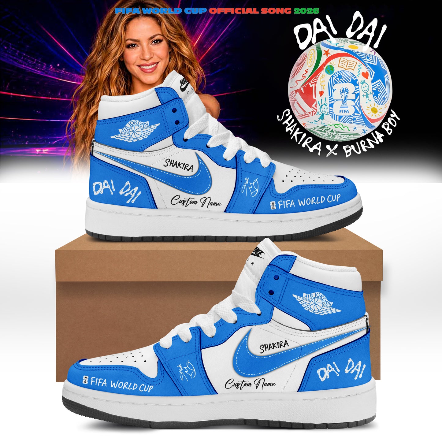 Shakira- “Dai Dai” Limited Edition Signature – Shoes