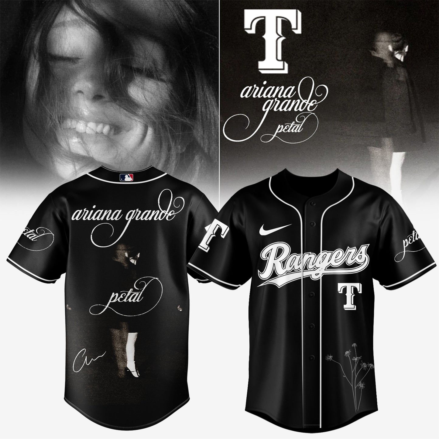 Baseball x Ariana Grande’s Petal Album Jersey