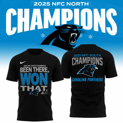 .Carolina Panthers 2025 NFC North Division Champions Limited Edition Shirt