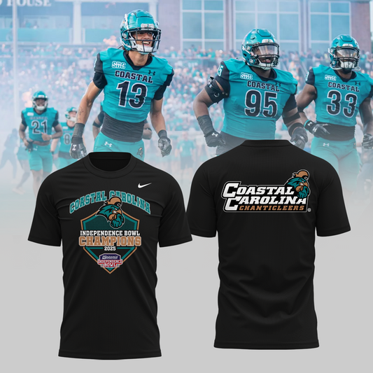 COASTAL CAROLINA – CHAMPIONS 2025  RADIANCE TECHNOLOGIES INDEPENDENCE BOWL TShirt