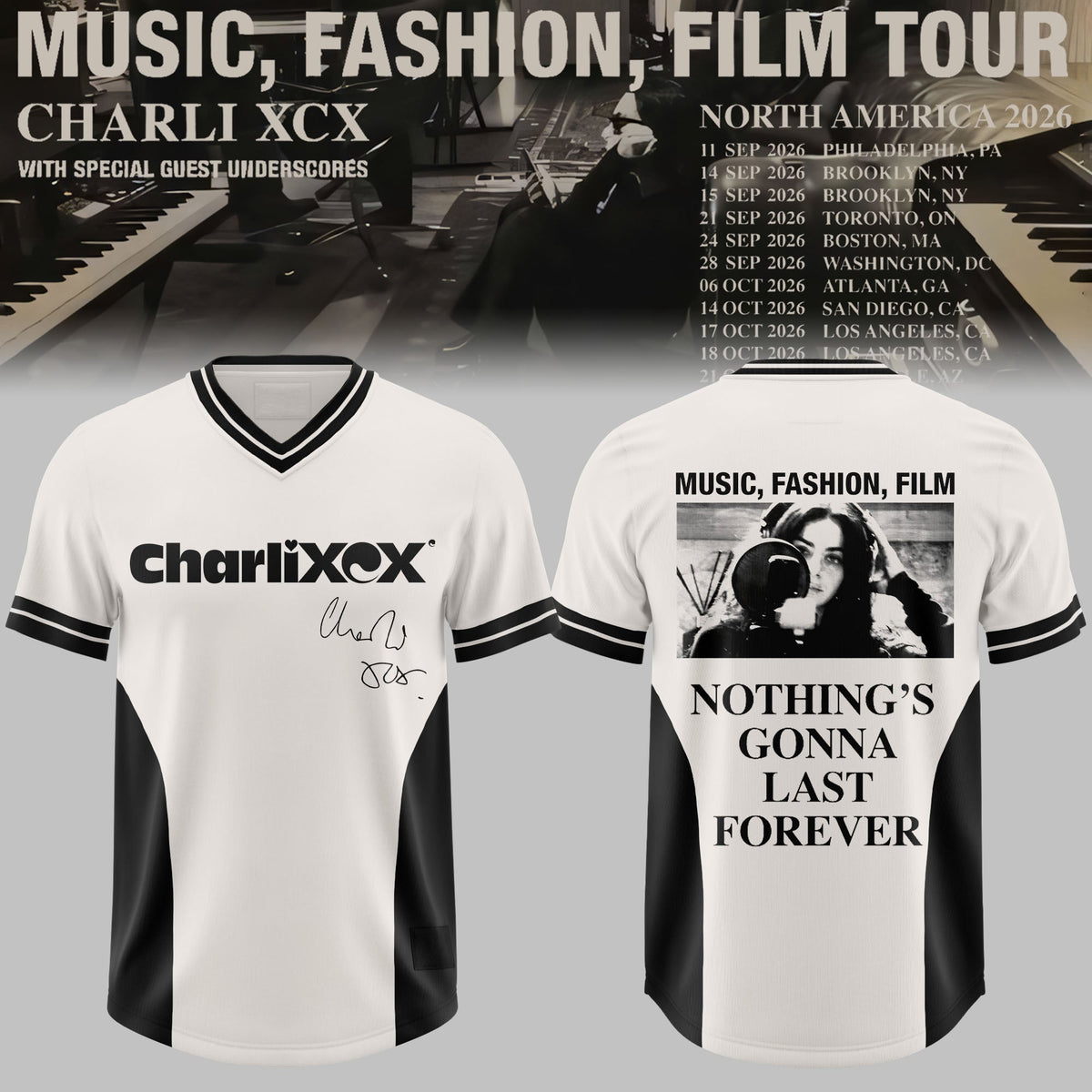 ChrlXCX Music Fashion Film 3D All-Over Print Football Jersey V1