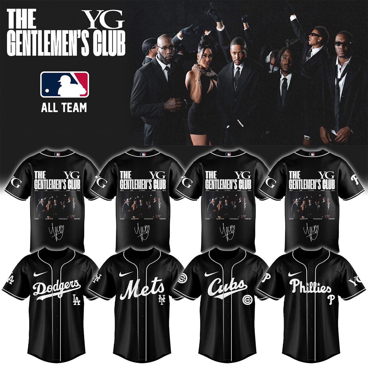 _Baseball US x YG – “The Gentlemen’s Club” . Limited Edition Signature Jersey