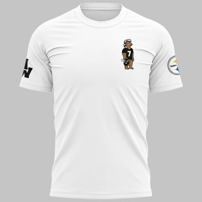 Limited Edition Morgan Wallen x Pittsburgh Steelers White Tshirt 2026