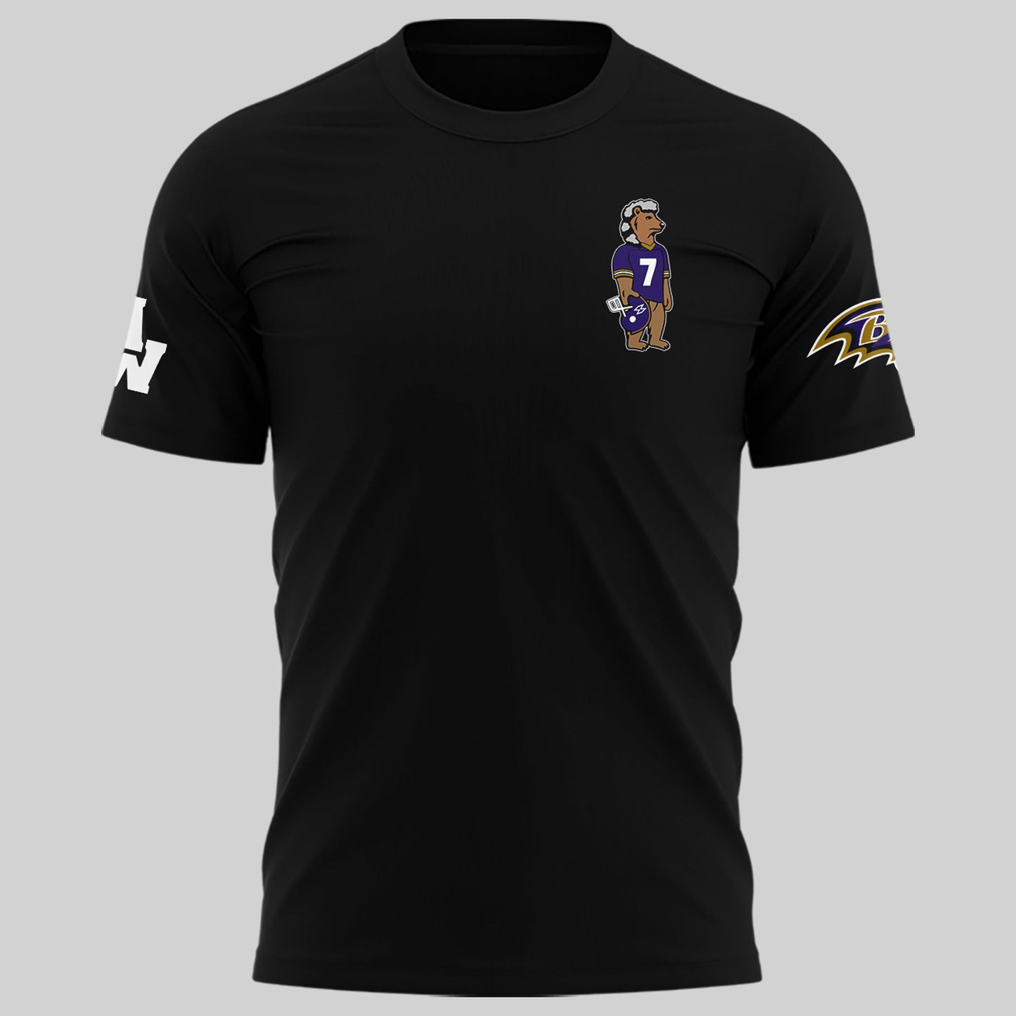 Special New Edition Baltimore Ravens x Morgan Wallen Black Tshirt 2026
