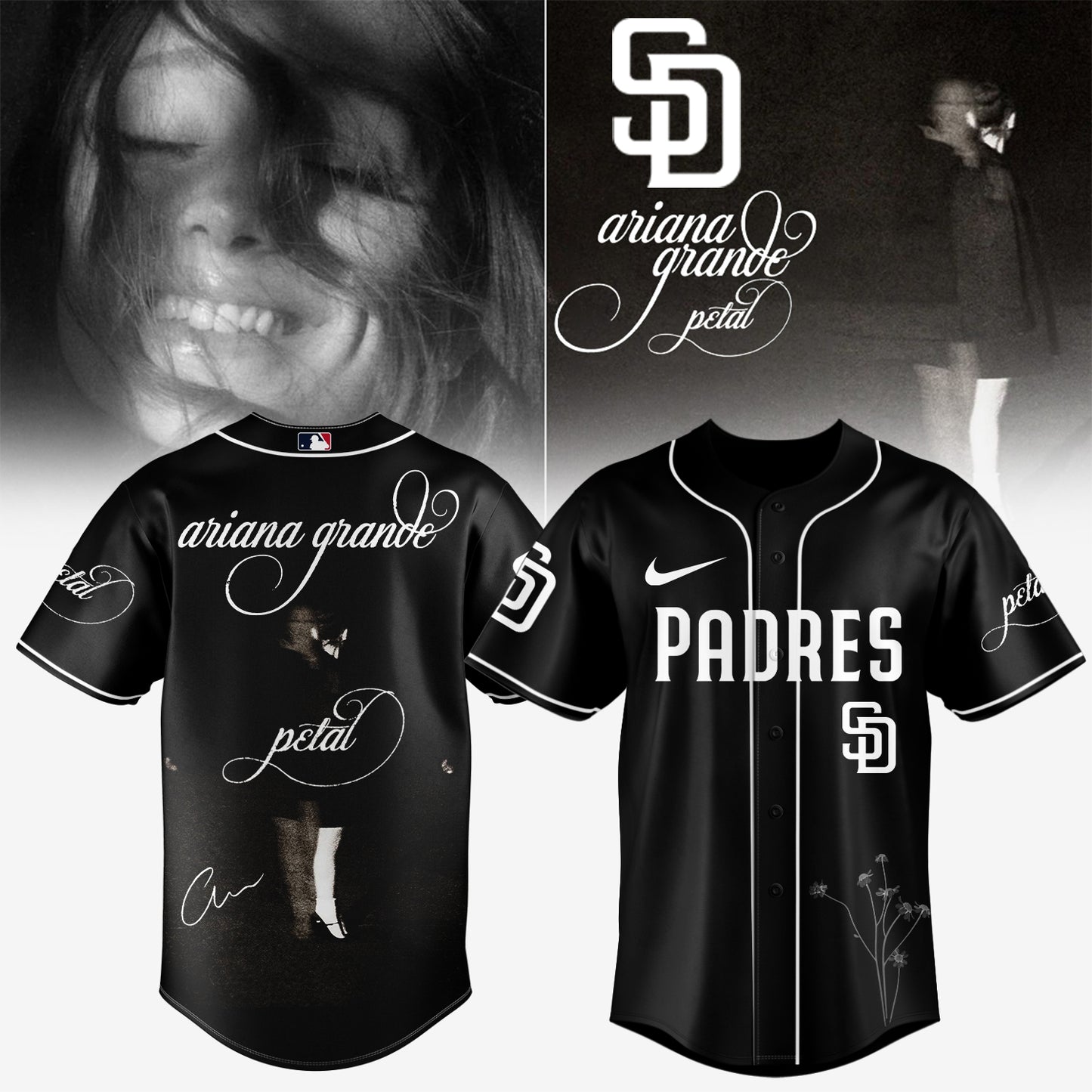 Baseball x Ariana Grande’s Petal Album Jersey