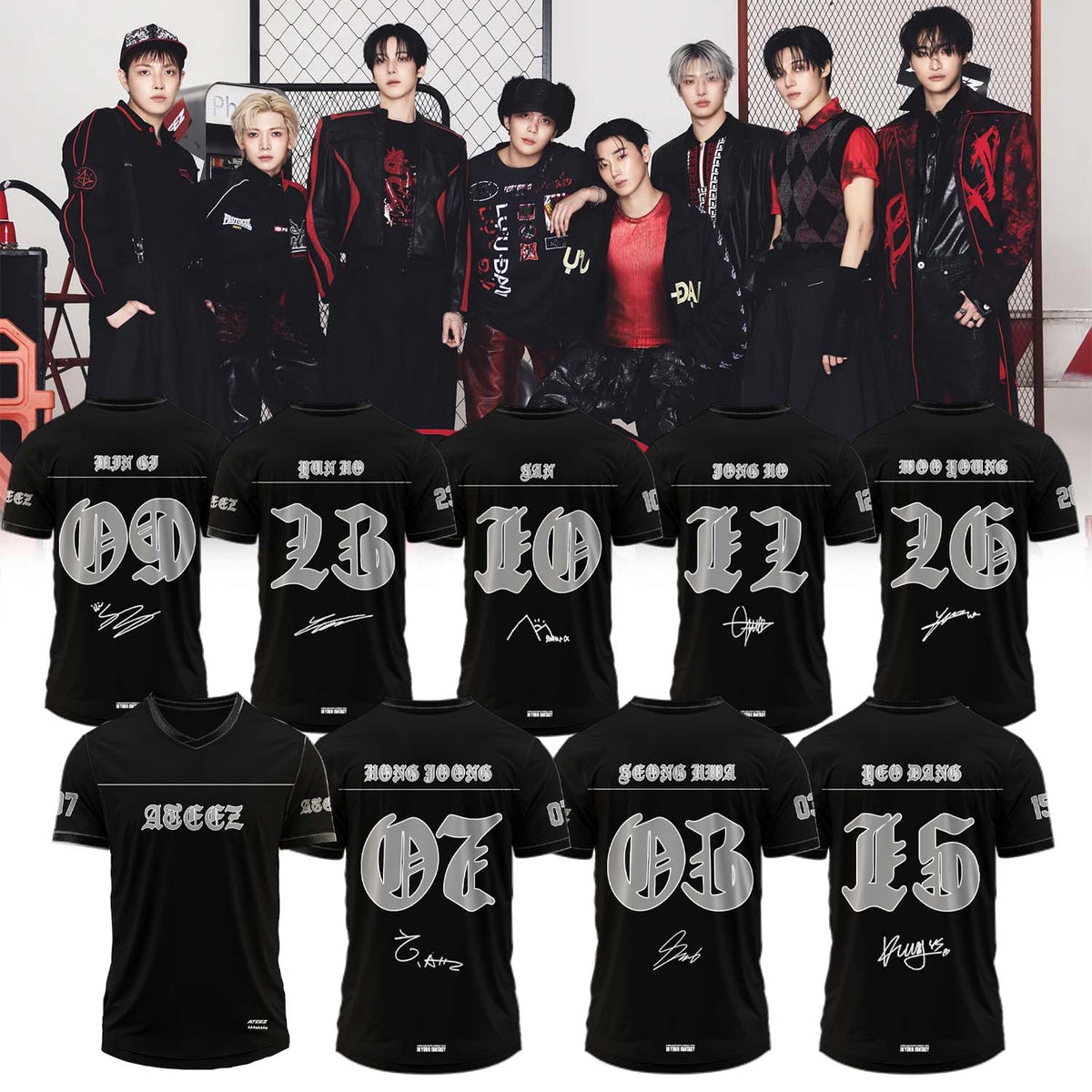 .ATEEZ BAD signed Jersey