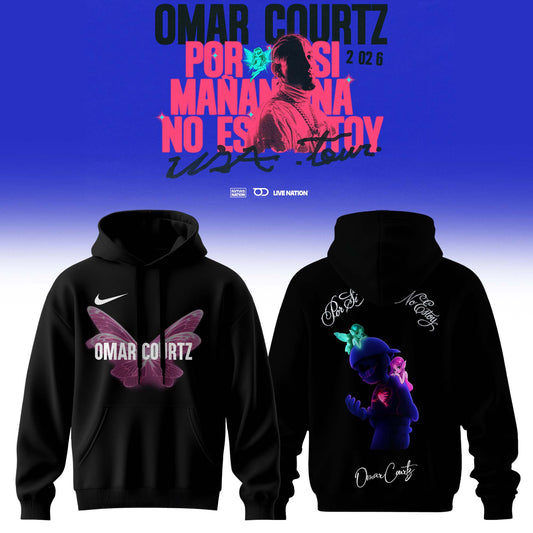 _,Omar Courtz “Por Si Mañana No Estoy” World Tour 2026 Signed – Hoodie